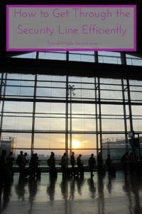 Going through security at the airport can be stressful. Here are my tips for getting through the security line efficiently, quickly, and with less stress. How to Get Through the Security Line Efficiently