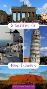 Deciding where to travel as a new traveler can be overwhelming. This list of 6 great countries for new travelers will help you get started with travel. 6 countries for new travelers