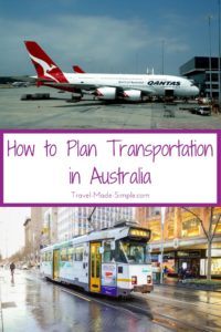 When mapping out a trip to Australia, compare transport options. It's a big country, and planning Australia transportation affects your destination choices. planning Australia transportation