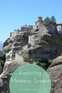 Meteora, Greece is a fascinating place to explore with monasteries perched high on imposing rocks. Don't miss this impressive sight on your trip to Greece. Exploring Meteora, Greece