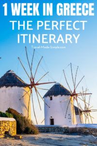 Here's how to make the most of one week in Greece. From the ruins to the islands, plan a trip to Greece with our Greece itinerary and enjoy your dream vacation! one week in Greece | two weeks in Greece | travel to Greece | Greece travel planning tips #greece #travelplanning #traveltips #athens #santorini #meteora #delphi #greekislands Here's how to make the most of one week in Greece. From the ruins to the islands, plan a trip to Greece with our Greece itinerary and enjoy your dream vacation! one week in Greece | two weeks in Greece | travel to Greece | Greece travel planning tips #greece #travelplanning #traveltips #athens #santorini #meteora #delphi #greekislands