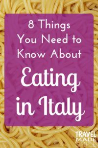 Food in Italy is an important part of the culture. Here are some things to know about eating in Italy so you can enjoy this part of your Italy vacation. Italian food | Italian cuisine | what you need to know about eating in Italy #italy #italianfood #italiancuisine #traveltips #italytips Food in Italy is an important part of the culture. Here are some things to know about eating in Italy so you can enjoy this part of your Italy vacation. Italian food | Italian cuisine | what you need to know about eating in Italy #italy #italianfood #italiancuisine #traveltips #italytips