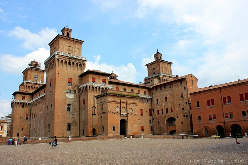 one week in Italy itinerary Bologna day trip to Ferrara