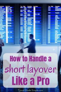 How to handle a short layover like a pro: What should you do if you think your layover is too short? Here are 8 things that can help reduce your chances of missing your connecting flight. #traveltips #travelhacks #layover How to handle a short layover like a pro: What should you do if you think your layover is too short? Here are 8 things that can help reduce your chances of missing your connecting flight. #traveltips #travelhacks #layover