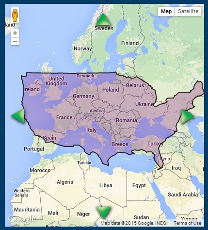 Overlay Map Of Us And Europe Europe is Bigger Than You Think | Travel Made Simple