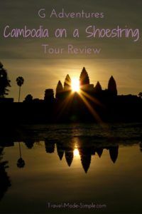 For Sally's first trip to Southeast Asia, she booked a tour to ease her worries. Read about her travel experiences in her G Adventures Cambodia tour review. #cambodia #traveltips For Sally's first trip to Southeast Asia, she booked a tour to ease her worries. Read about her travel experiences in her G Adventures Cambodia tour review. #cambodia #traveltips