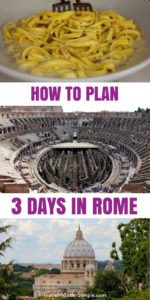 3 days in Rome isn't enough to see everything but it's enough to get a taste of the city. Here is our Rome itinerary so you can find the best things to do in Rome. #rome #italy #romeitinerary #rometips #traveltips 3 days in Rome isn't enough to see everything but it's enough to get a taste of the city. Here is our Rome itinerary so you can find the best things to do in Rome. #rome #italy #romeitinerary #rometips #traveltips