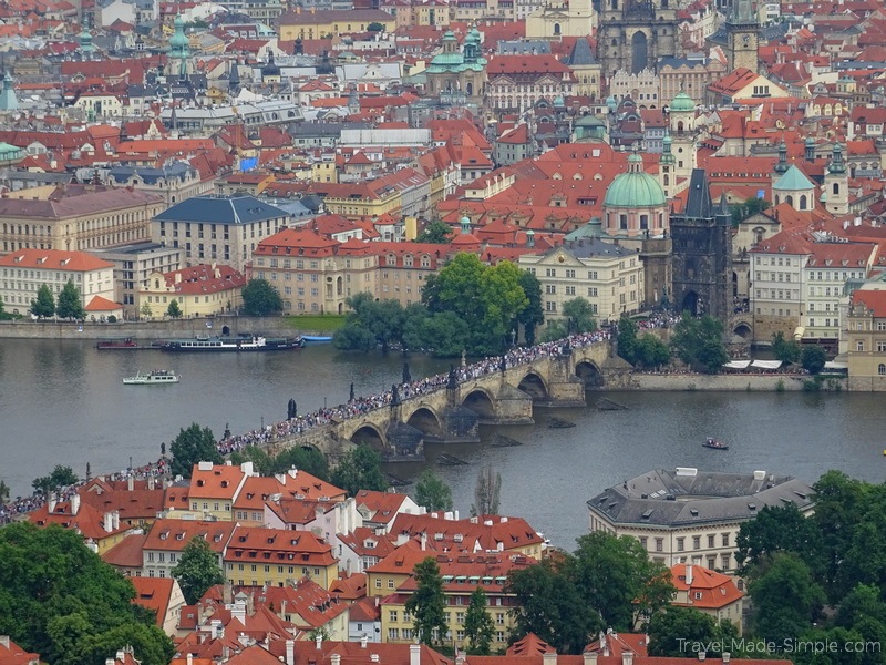 planning a trip to Prague view of Charles Bridge