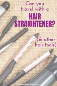 Can you take hair straighteners in hand luggage? What about hair dryers and curling irons in carry on luggage? Read more about traveling with your favorite hair styling appliance. #traveltips #hairstraightener #curlingiron #hairdryer #packingtips Can you take hair straighteners in hand luggage? What about hair dryers and curling irons in carry on luggage? Read more about traveling with your favorite hair styling appliance. #traveltips #hairstraightener #curlingiron #hairdryer #packingtips