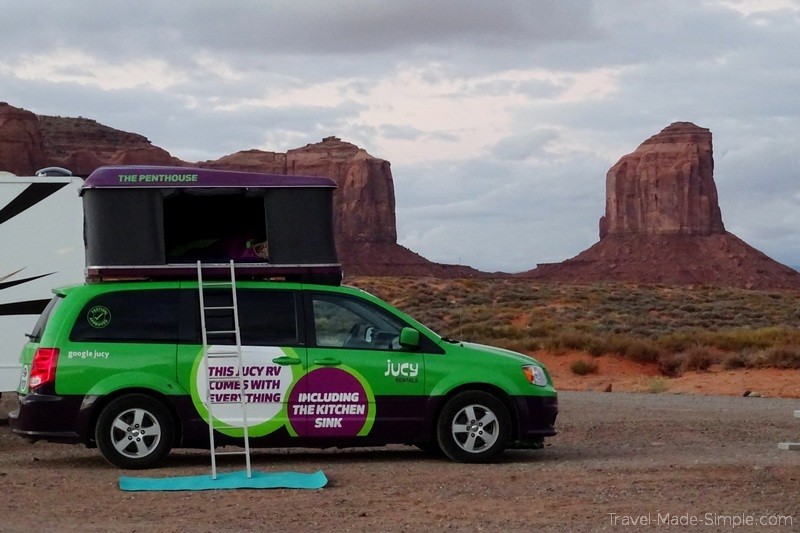 sleeping in campervan southwest US road trip