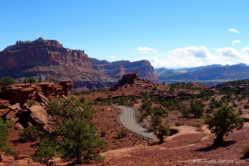 USA road trip - Panorama Point and road to Goosenecks Overlook Capitol Reef National Park