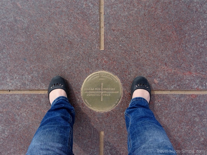 USA road trip stops - 4 corners monument