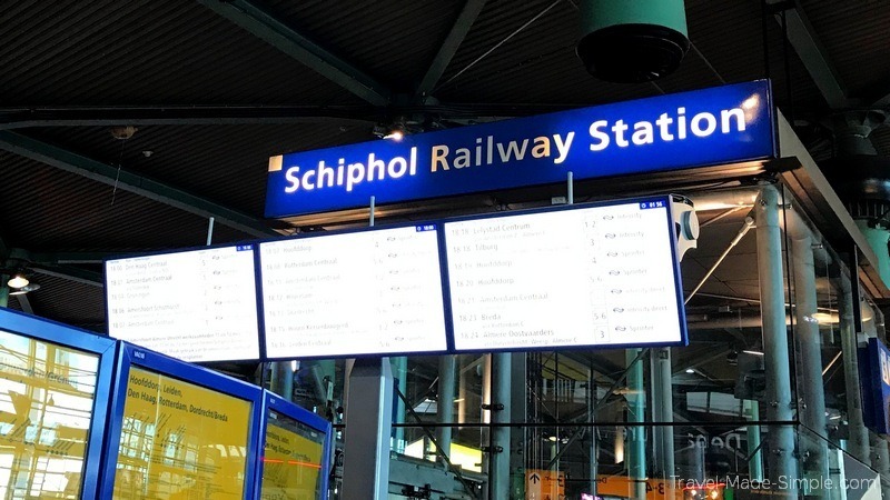 Amsterdam layover guide Schipol railway station