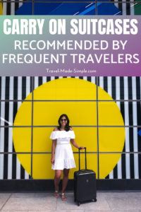 Find the right rolling bag for your needs with this list of the best suitcases for carry on travel as recommended by travel bloggers and frequent travelers. #packing #carryon #traveltips #suitcases #luggage Find the right rolling bag for your needs with this list of the best suitcases for carry on travel as recommended by travel bloggers and frequent travelers. #packing #carryon #traveltips #suitcases #luggage