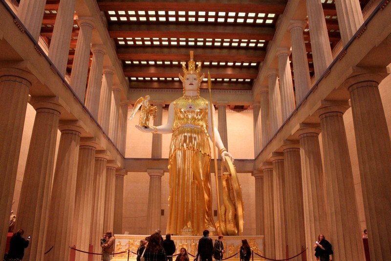3 days in Nashville - Athena statue in Parthenon in Nashville, TN