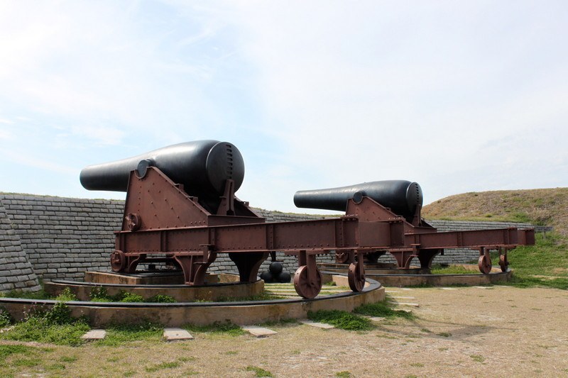 things to do in Charleston, SC - cannons at Fort Sumter